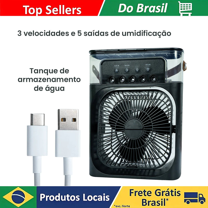 ArBreeze - Ventilador portátil 3 em 1: combina ventilação, refrigeração e ar condicionado