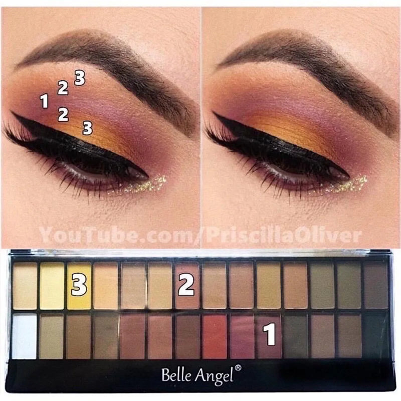 Paleta de sombras 28 cores-Belle Ange