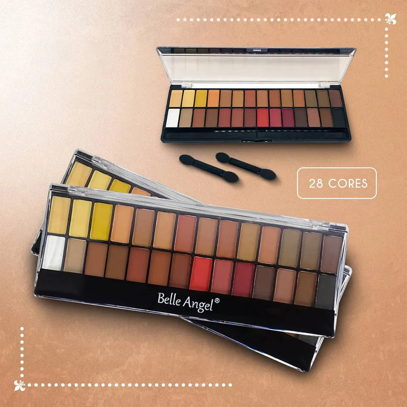 Paleta de sombras 28 cores-Belle Ange