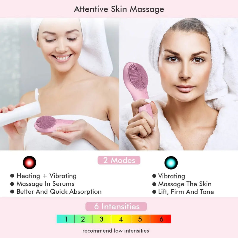 Sonic Facial Cleansing Brush impermeável rosto elétrico limpeza escova dispositivo para limpeza profunda