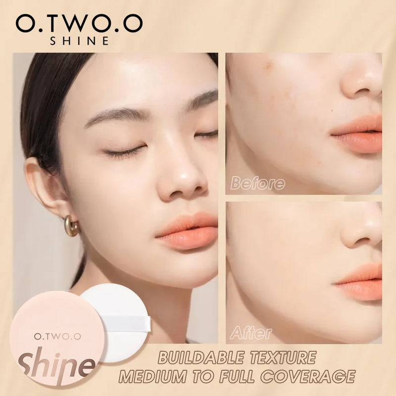 O.TWO.O almofada de ar bb creme 3 cores cobertura mais completa à prova dwaterproof água longa duração corretivo coxim compacto com puff rosto maquiagem