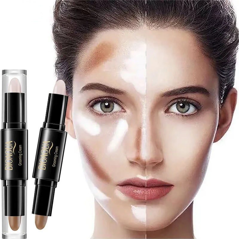 Base de maquiagem profissional de alta qualidade, creme de base para contorno corretivo facial, bronzer, beleza, cosméticos femininos