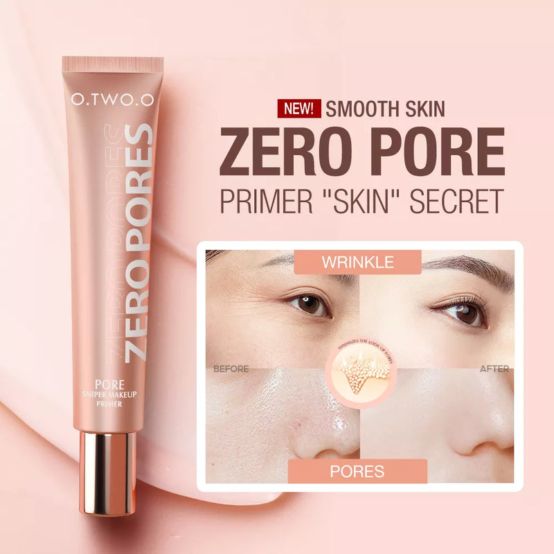 O.TWO.O Primer facial base de maquiagem 20ml Poro invisível suaviza linhas finas Controle de óleo Ilumina o primer de umidade para cosméticos faciais