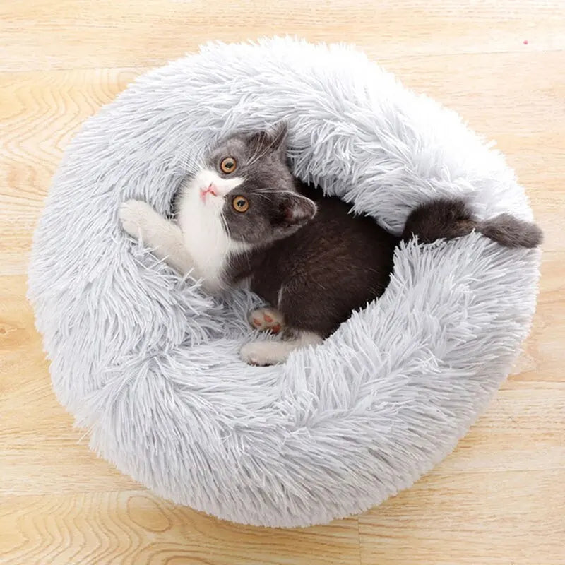 Super Cat Cama Quente Dormir Cat Nest Soft Long Plush Melhor Pet Dog Bed para Cães Cesta Almofada Cat Bed Cat Mat Animais Dormir