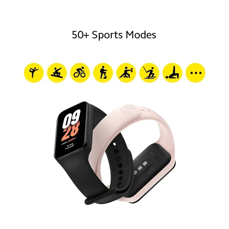 [Estreia mundial] Xiaomi Smart Band 8 active Versão Global 1.47 ''Advanced Sleep Fitness Tracking 50 + Modos Esportivos 14 Dias Bateria