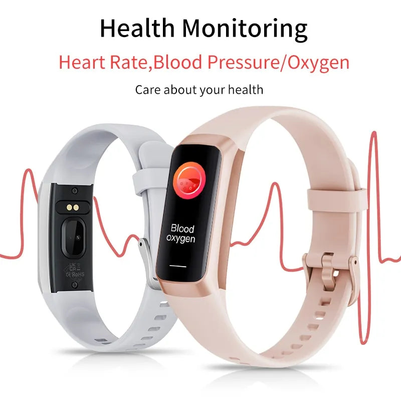 LIGE-Relógio Inteligente Amoled para Homens e Mulheres, Banda Inteligente, Frequência Cardíaca, Sangue, Pulseira Inteligente Impermeável, Rastreador de Fitness Esportivo, 2023