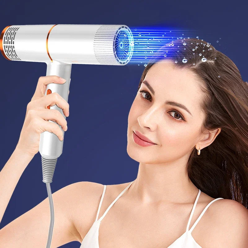 Profissional elétrico cabelo secador, vento forte, salão secador, ar quente e ar frio, vento negativo iônico, martelo ventilador, seco