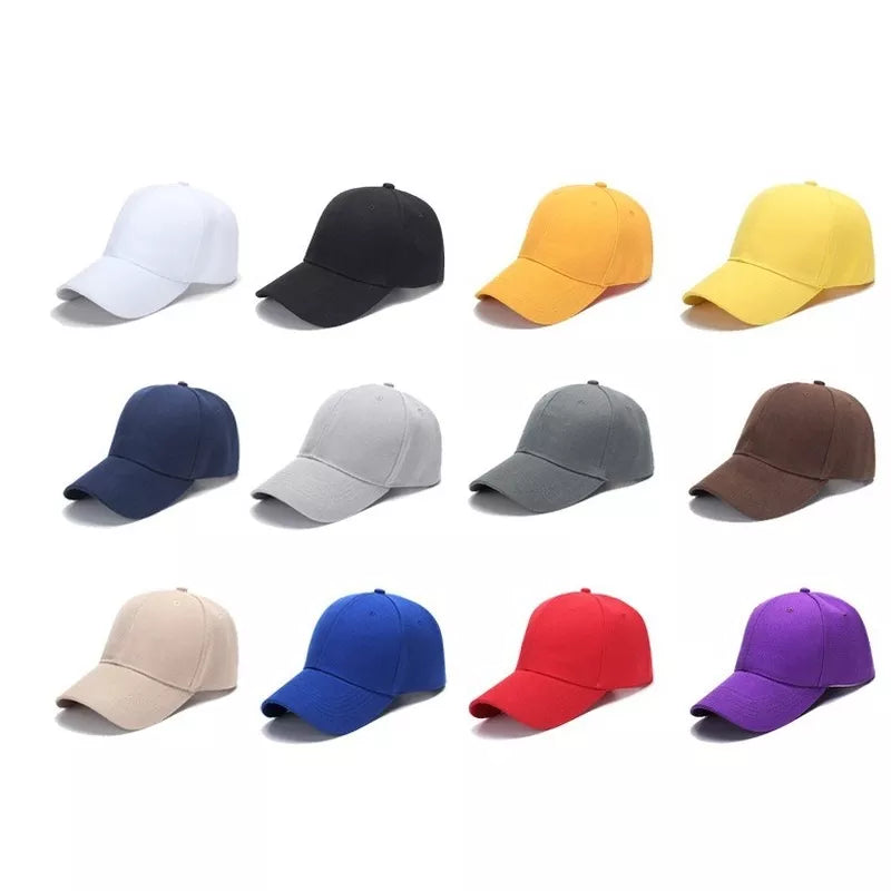 Boné unisex de várias cores, pico, ajustável, monocromático, primavera, verão, pai chapéu, sombra esporte, homens, mulheres