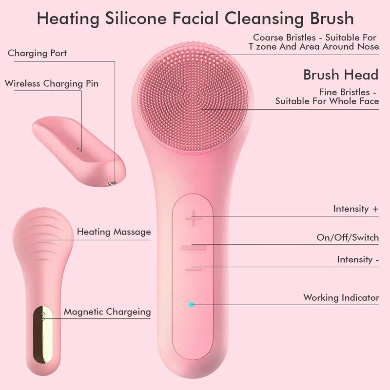 Sonic Facial Cleansing Brush impermeável rosto elétrico limpeza escova dispositivo para limpeza profunda