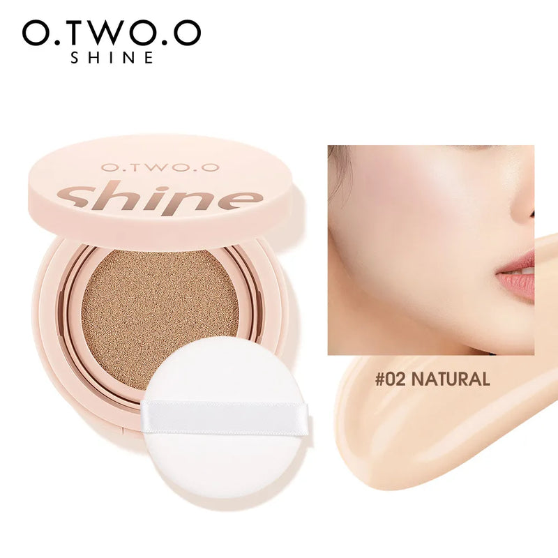 O.TWO.O almofada de ar bb creme 3 cores cobertura mais completa à prova dwaterproof água longa duração corretivo coxim compacto com puff rosto maquiagem