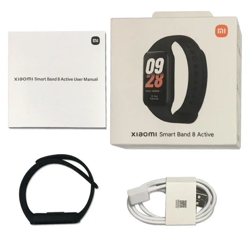 [Estreia mundial] Xiaomi Smart Band 8 active Versão Global 1.47 ''Advanced Sleep Fitness Tracking 50 + Modos Esportivos 14 Dias Bateria