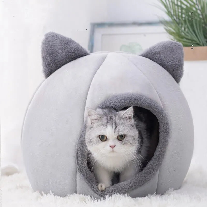 Pet Tent Cave Bed para gatos Cães pequenos Auto-aquecimento Cat Tent Bed Cat Hut Confortável Pet Sleeping Bed