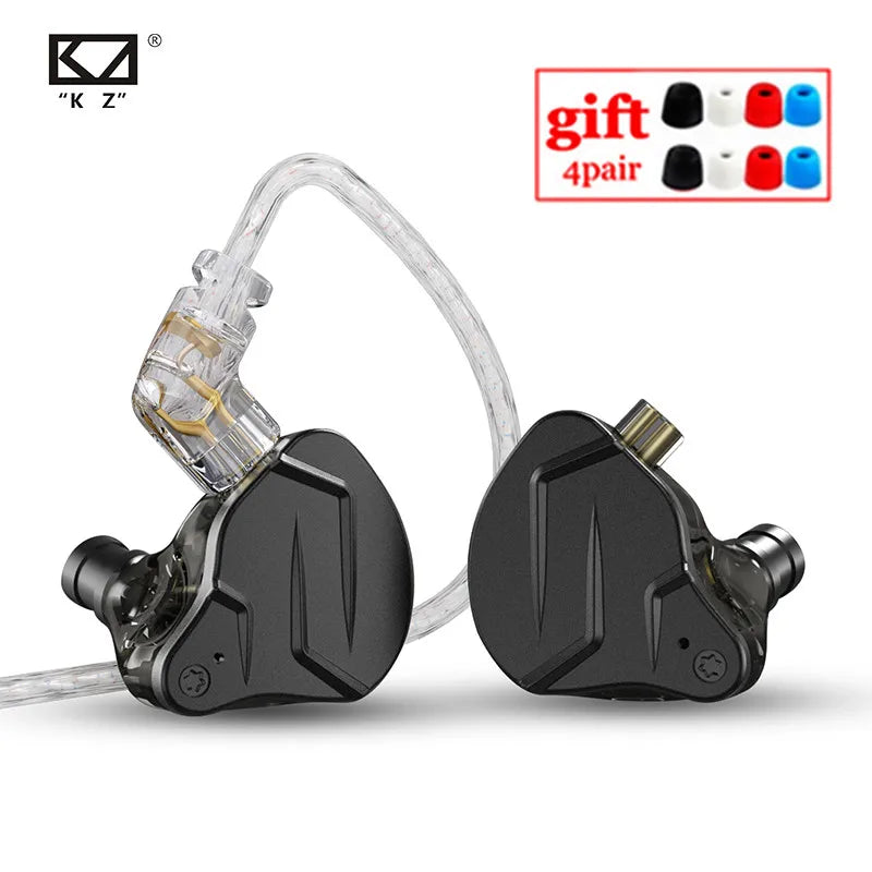 KZ-ZSN Pro X híbrido Driver In Ear Earphone, 1BA + 1DD, HiFi Bass Earbuds, Metal Fone de ouvido Monitor, Esporte Headset, ZSTX, ZSN PROX, ZSX